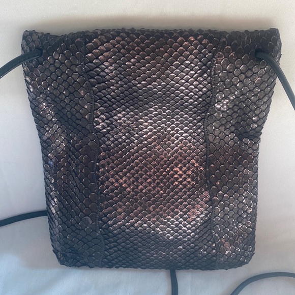 Carlos Falchi Snakeskin crossbody purse - Picture 3 of 6